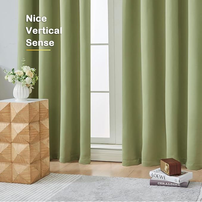 OVZME Sage Green Blackout Curtains - Image 9