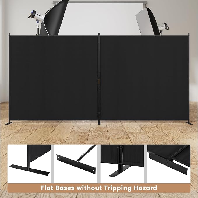 C-Hopetree 2 Panels Room Divider, 6 Ft Tall Indoor Folding Privacy Screen - Image 5