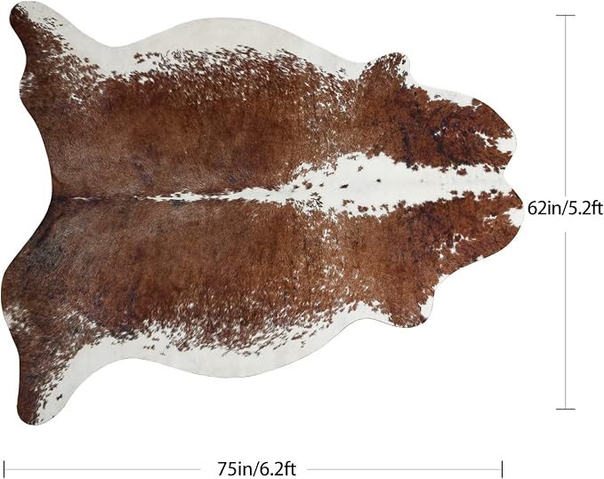 Easycozy Faux Cowhide Large Cow Print Rug - Image 2