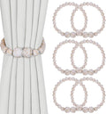 Magnetic Curtain Tiebacks, 6 Pack Curtain Holdbacks by KLOGTSINDDirect