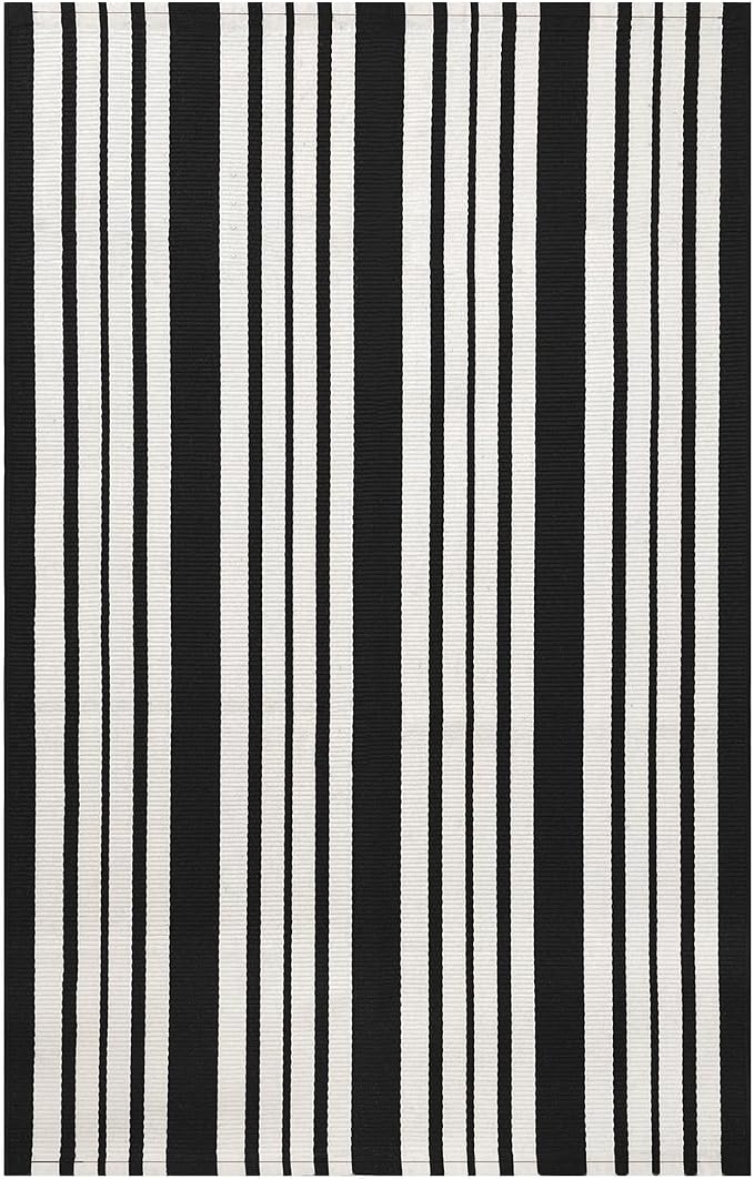 IOHOUZE Black and White Striped Rug 2'x3' Front Door Rugs, Small Washable Area - Image 8