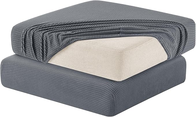 Hokway Stretch Couch Cushion Slipcovers Reversible Cushion Replacement by Hokway