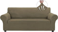 Asnomy Couch Covers for 3 Cushion Couch Stretch Sofa Covers Slipcovers by Asnomy