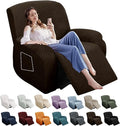 YEMYHOM 4 Pieces Stretch Recliner Slipcover Latest Jacquard Recliner Chair Cover by YEMYHOM