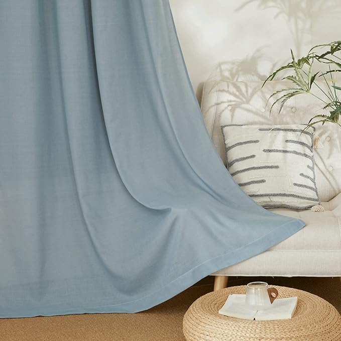 NICETOWN Linen Curtains 96 inches Long - Image 4