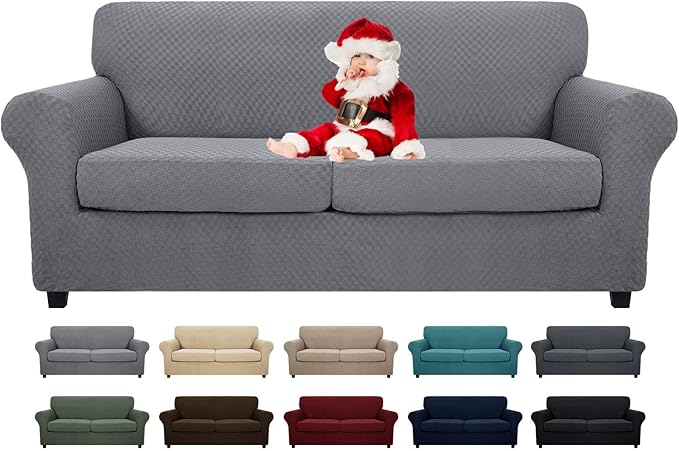 MAXIJIN 3 Piece Stretch Couch Covers by MAXIJIN