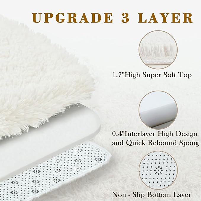 Small Rugs for Bedroom 2x3 Rug, Soft Area Rug for Living Room Dorm, Non Slip - Image 4