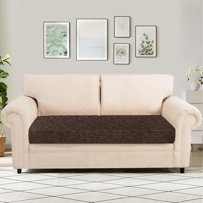 SearchI PU Leather Sofa Couch Cushion Covers Replacement Reversible Cushion - Image 2