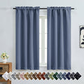 OVZME Denim Blue Blackout Curtains by OVZME