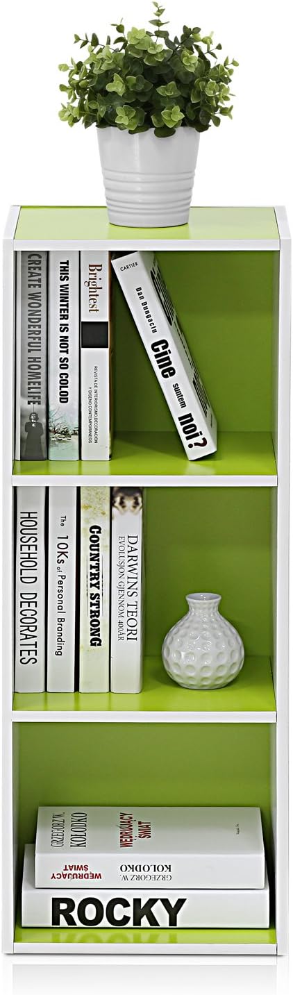 Furinno LUDER Book Shelf, 3-Cube Bookshelf, Bookcase - Image 5
