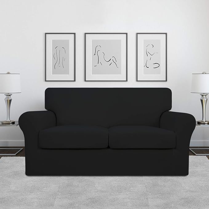 Easy-Going 3 Pieces Stretch Soft Couch Cover - Image 2