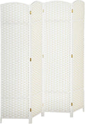 HOMCOM Room Divider, 4 Panel Folding Privacy Screen, 5.6' Tall Freestanding by HOMCOM