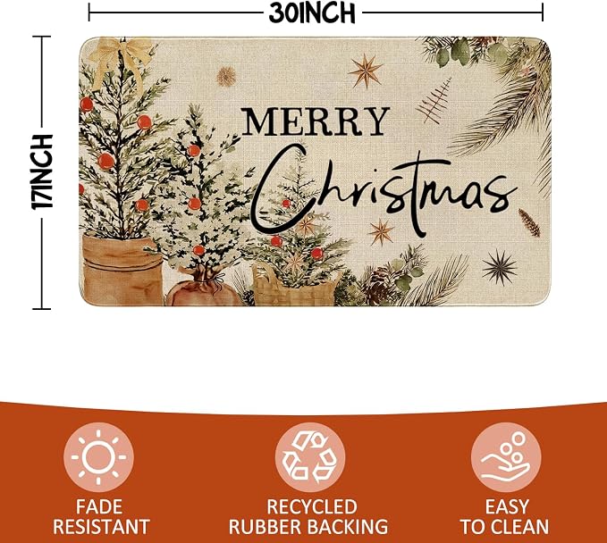Merry Christmas Door Mat Outdoor - Image 3
