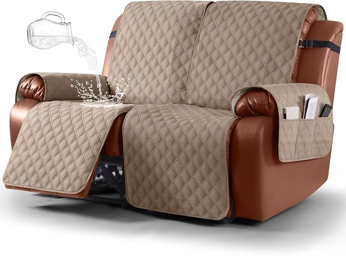 Ruaozz Waterproof Recliner Sofa Covers, 1-Piece Couch Covers by RuaozzFurnitureCovers