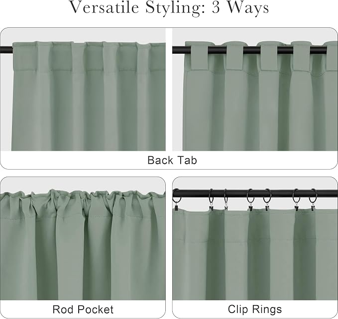 Pony Dance Short Gray Blackout Curtains - Image 5