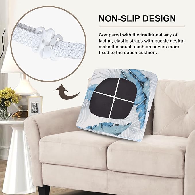 SearchI Stretch Printed Sofa Couch Cushion Covers Replacement Chair Cushion - Image 4