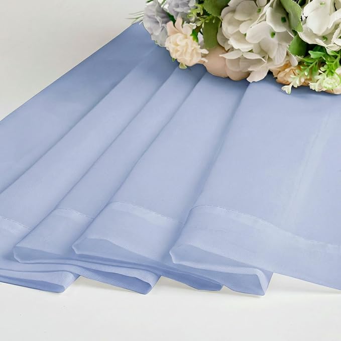 OWENIE Sheer Curtains 96 inches Long 2 Panels Set - Image 7