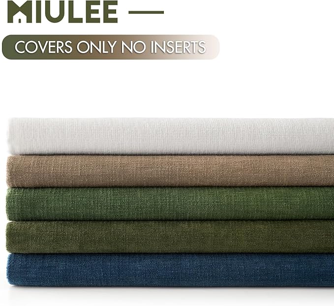 MIULEE Light Brown Couch Pillow Covers 18x18 Inch - Image 6