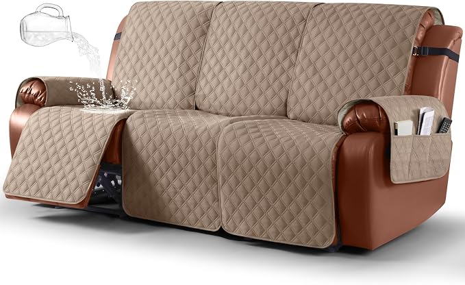 Ruaozz Waterproof Recliner Couch Covers Sofa Slipcovers Washable 1-Piece by RuaozzFurnitureCovers