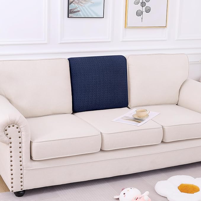 Smiry Waterproof Couch Cushion Covers, Stretch Jacquard Thick Sofa Cushion - Image 5