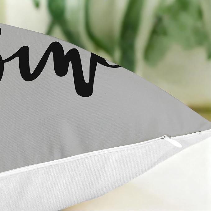 Hexagram Grey Geometric Pillow Covers 20x20 Set of 4, Decorative Outdoor Modern - Image 5
