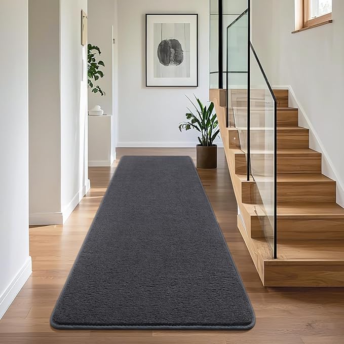 Soft 2x8 Runner Rugs for Bedroom Hallway, Non Slip Long Runners for Kitchen by BBENRON
