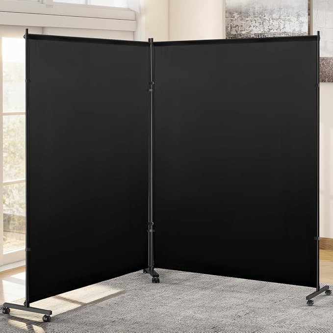 Double Panels Room Divider/Privacy Screen by Unknown