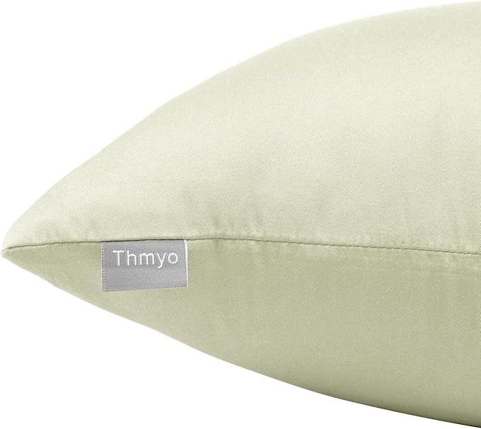 Thmyo 4-Pack 100% Cotton Comfortable Solid Decorative Throw Pillow Case Square - Image 8