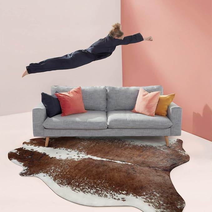 Easycozy Faux Cowhide Large Cow Print Rug - Image 5
