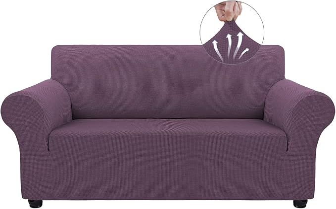 Asnomy Sofa Covers for 2 Cushion Couch Stretch loveseat Covers Slipcovers by Asnomy