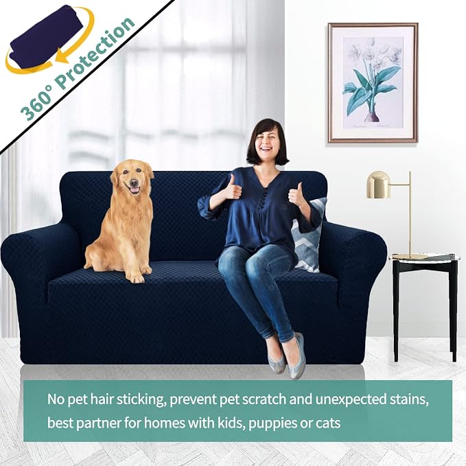 YEMYHOM Couch Cover Latest Jacquard Design High Stretch Sofa Covers - Image 2