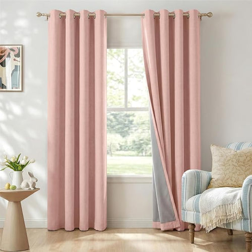 100% Blackout Shield Linen Blackout Curtains by 100BlackoutShield