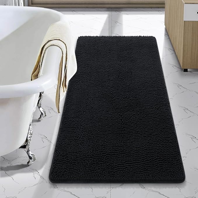 LOCHAS Luxury Bathroom Rug Shaggy Bath Mat 24 x 40 Inch, Washable Non Slip Bath by LOCHAS
