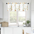 Leeva Farmhouse Lovely Flower Pattern Kitchen Valances, Light Filtering Rod by Leeva
