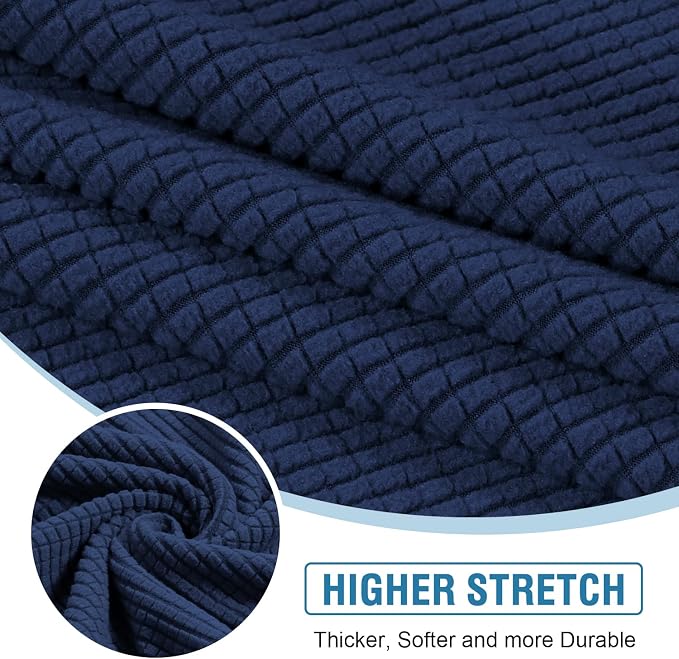 H.VERSAILTEX Sectional Couch Covers 1 Piece Chaise Slipcover L Shape Separate - Image 5