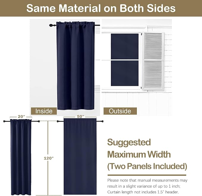 OVZME Extra Long 10 FT Blackout Curtains - Image 2