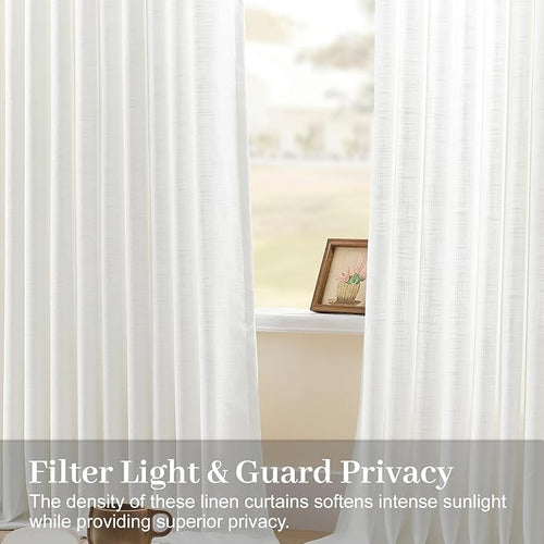 102 Inch Linen Pleated Curtains - Image 2