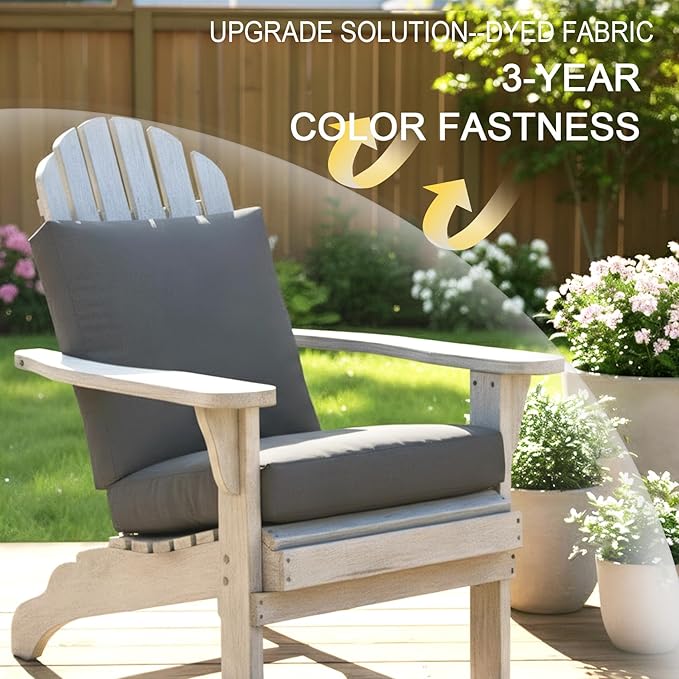 NettyPro Patio Cushion Covers Replacement Set 4 Water Repellent UV Resistant - Image 4