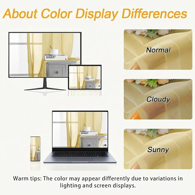 Gwine Sheer Curtains 72 Inch Length - Image 3