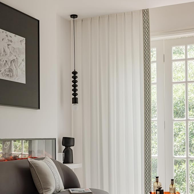 VisionaryHomeDesign White Colour Linen Curtain Panels - Image 6
