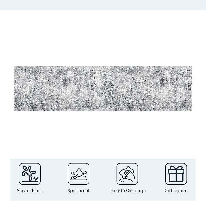 2x4 Area Rug for Entryway: Low Pile Washable Rug - Image 7