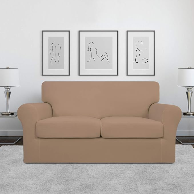 Easy-Going 3 Pieces Stretch Soft Couch Cover - Image 2