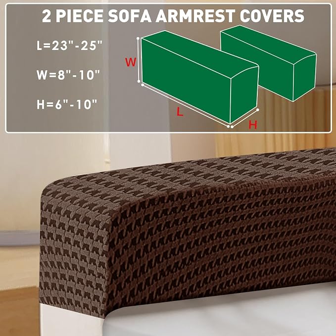 MAXIJIN Couch Cushion Covers for Sectional Sofa, Stretch Sofa Cushion Cover - Image 2
