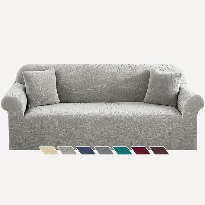 YEMYHOM Couch Cover Latest Jacquard Design High Stretch Extra Large Sofa Covers by YEMYHOM