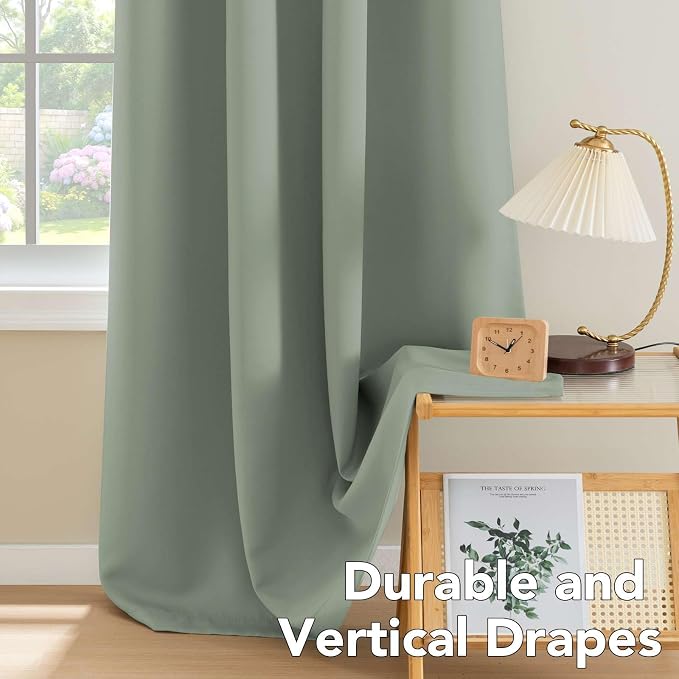 H.VERSAILTEX Blackout Curtains for Bedroom Thermal Insulated Room Darkening - Image 8