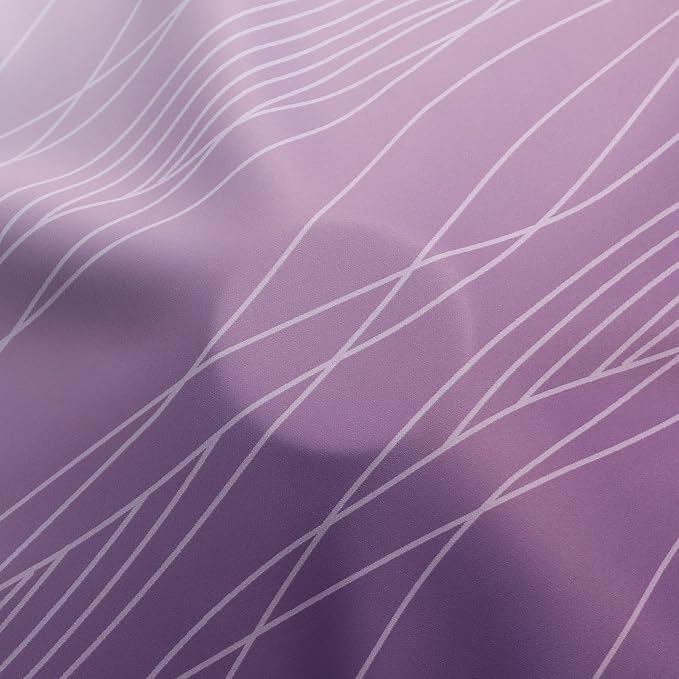 Estelar Textiler Purple and Greyish White Ombre Blackout Curtains 84 Inches Long - Image 8