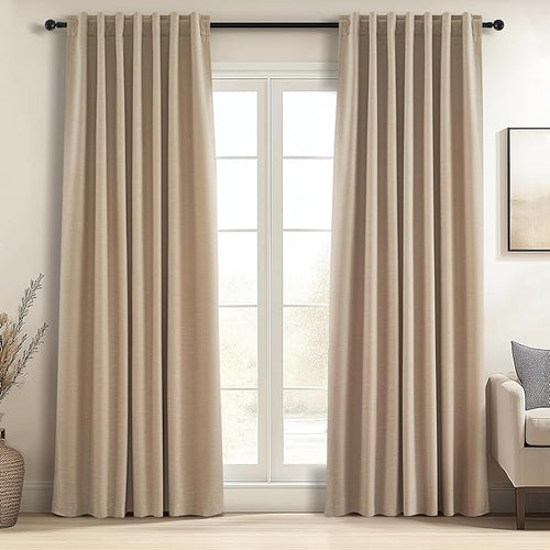 102 Inch Long Blackout Curtains by Topfinel