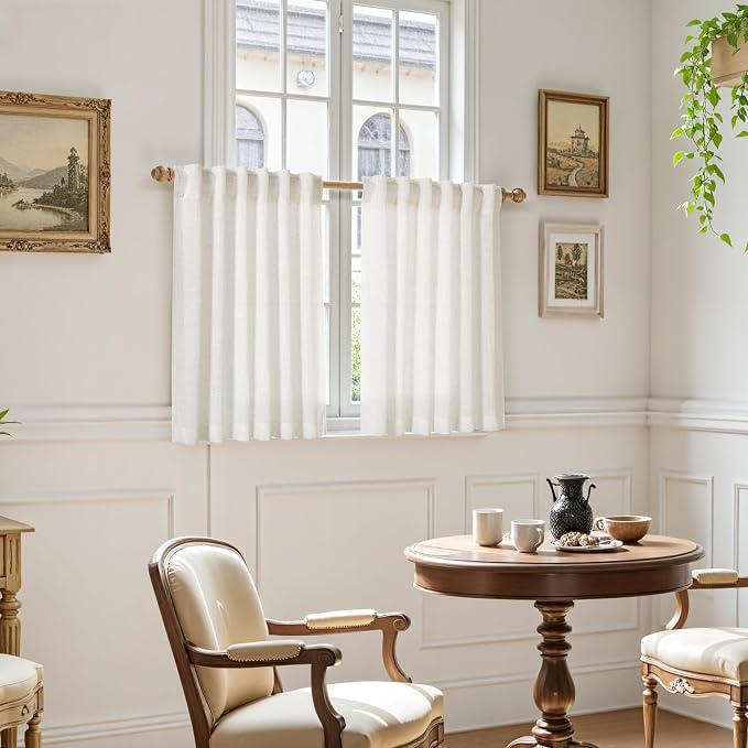 Nanspring Linen Natural Curtains - Image 7