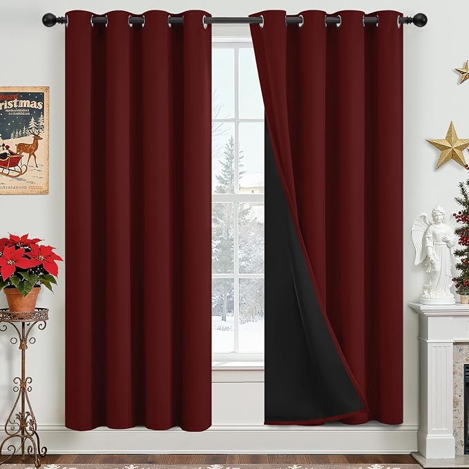 Yakamok 100% Blackout Curtains for Bedroom 2 Panels by Yakamok