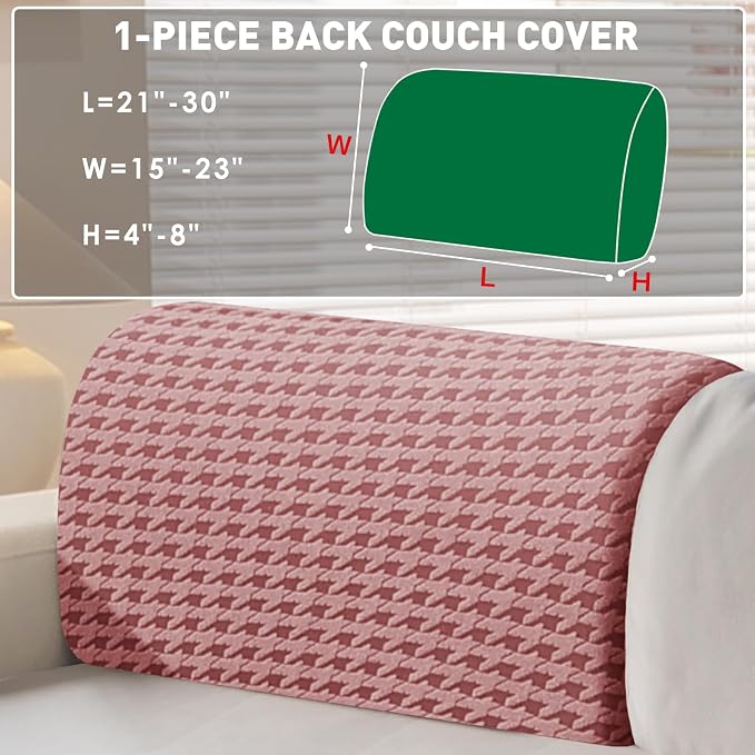 MAXIJIN Couch Cushion Covers for Sectional Sofa, Stretch Sofa Cushion Cover - Image 2